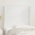 Tăblie de pat cu aripioare alb 93x23x78/88 cm piele ecologică GartenMobel Dekor