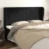 Tăblie de pat cu aripioare gri închis 183x23x118/128 cm catifea GartenMobel Dekor