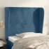 Tăblie de pat cu aripioare gri închis 103x23x118/128 cm catifea GartenMobel Dekor