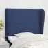 Tăblie de pat cu aripioare maro închis 93x23x118/128 cm textil GartenMobel Dekor