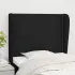 Tăblie de pat cu aripioare maro închis 103x23x118/128 cm textil GartenMobel Dekor