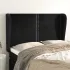 Tăblie de pat cu aripioare, negru, 163x23x118/128 cm, catifea GartenMobel Dekor
