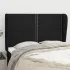 Tăblie de pat cu aripioare maro închis 147x23x118/128 cm textil GartenMobel Dekor