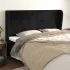 Tăblie de pat cu aripioare negru 83x23x78/88 cm catifea GartenMobel Dekor