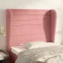 Tăblie de pat cu aripioare roz 83x23x78/88 cm catifea GartenMobel Dekor