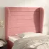Tăblie de pat cu aripioare roz 83x23x78/88 cm catifea GartenMobel Dekor