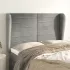 Tăblie de pat cu aripioare gri deschis 83x23x78/88 cm catifea GartenMobel Dekor