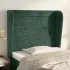 Tăblie de pat cu aripioare verde închis 83x23x78/88 cm catifea GartenMobel Dekor