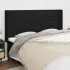Tăblie de pat cu aripioare gri deschis 203x16x118/128 cm textil GartenMobel Dekor