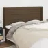 Tăblie de pat cu aripioare gri deschis 203x16x118/128 cm textil GartenMobel Dekor
