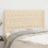 Tăblie de pat cu aripioare gri închis 163x16x118/128 cm textil GartenMobel Dekor