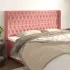 Tăblie de pat cu aripioare gri închis 203x16x118/128 cm catifea GartenMobel Dekor