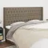 Tăblie de pat cu aripioare, gri taupe, 163x16x118/128cm, textil GartenMobel Dekor