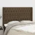 Tăblie de pat cu aripioare gri închis 163x16x118/128 cm textil GartenMobel Dekor