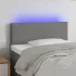Tăblie de pat cu LED, gri taupe, 100x5x78/88 cm, textil GartenMobel Dekor