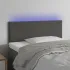Tăblie de pat cu LED, gri închis, 200x5x78/88 cm, catifea GartenMobel Dekor