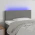 Tăblie de pat cu LED, gri taupe, 90x5x78/88 cm, textil GartenMobel Dekor