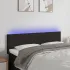 Tăblie de pat cu LED, gri taupe, 144x5x78/88 cm, textil GartenMobel Dekor