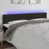 Tăblie de pat cu LED, gri taupe, 180x5x78/88 cm, textil GartenMobel Dekor