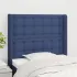 Tăblie de pat cu aripioare, crem, 103x16x118/128 cm, textil GartenMobel Dekor