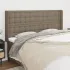 Tăblie de pat cu aripioare, crem, 163x16x118/128 cm, textil GartenMobel Dekor