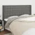 Tăblie de pat cu aripioare, crem, 163x16x118/128 cm, textil GartenMobel Dekor