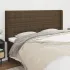 Tăblie de pat cu aripioare gri taupe 203x16x118/128 cm textil GartenMobel Dekor
