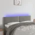 Tăblie de pat cu LED, gri deschis, 80x5x78/88 cm, catifea GartenMobel Dekor
