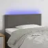 Tăblie de pat cu LED, negru, 90x5x78/88 cm, catifea GartenMobel Dekor