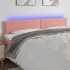 Tăblie de pat cu LED, negru, 160x5x78/88 cm, catifea GartenMobel Dekor