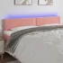 Tăblie de pat cu LED, negru, 180x5x78/88 cm, catifea GartenMobel Dekor