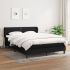 Pat continental cu saltea, crem, 140x200 cm, material textil GartenMobel Dekor