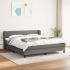 Pat continental cu saltea, crem, 140x200 cm, material textil GartenMobel Dekor