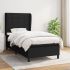 Pat box spring cu saltea, negru, 160x200 cm, textil GartenMobel Dekor
