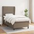 Pat box spring cu saltea, albastru, 90x190 cm, textil GartenMobel Dekor