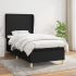 Pat box spring cu saltea, negru, 180x200 cm, catifea GartenMobel Dekor