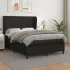 Pat box spring cu saltea, negru, 180x200 cm, piele ecologică GartenMobel Dekor