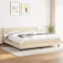 Pat box spring cu saltea, negru, 200x200 cm, textil GartenMobel Dekor