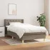 Pat box spring cu saltea, albastru, 80x200 cm, textil GartenMobel Dekor