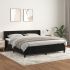 Pat box spring cu saltea, gri deschis, 180x200 cm, catifea GartenMobel Dekor