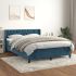 Pat box spring cu saltea, gri închis, 140x190 cm, catifea GartenMobel Dekor
