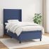 Pat continental cu saltea, gri deschis, 80x200 cm, textil GartenMobel Dekor