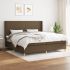 Pat box spring cu saltea, albastru, 200x200 cm, textil GartenMobel Dekor
