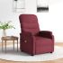 Fotoliu de masaj electric rabatabil, crem, textil GartenMobel Dekor
