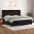 Pat box spring cu saltea, roz, 200x200 cm, catifea GartenMobel Dekor