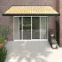 Copertină retractabilă portocaliu/maro 3,5x2,5m textil/aluminiu GartenMobel Dekor