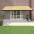 Copertină retractabilă, galben/alb, 3x2,5 m, textil/aluminiu GartenMobel Dekor