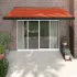 Copertină retractabilă portocaliu/maro 3x2,5 m, textil/aluminiu GartenMobel Dekor