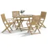 Set mobilier de grădină, 5 piese, lemn masiv de acacia GartenMobel Dekor