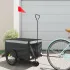 Remorcă pentru biciclete, negru și galben, 30 kg, fier GartenMobel Dekor